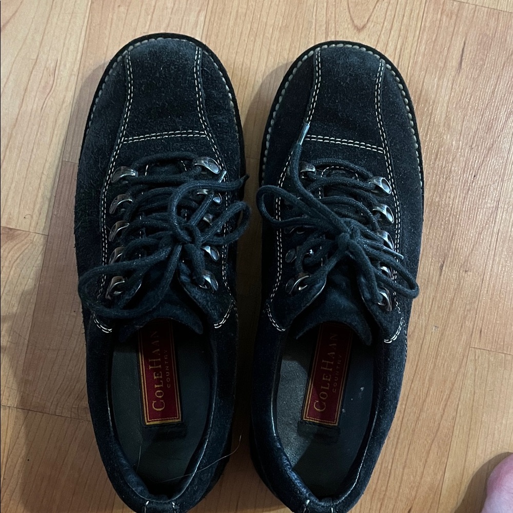 Cole Haan Women's Black Suede Sneakers